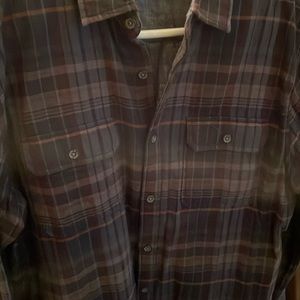 Mens chambray lined flannel